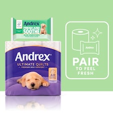 Andrex Fresh & Soothe Moist Toilet Tissue Flushable* 36 Hygiene Wipes thumbnail 4