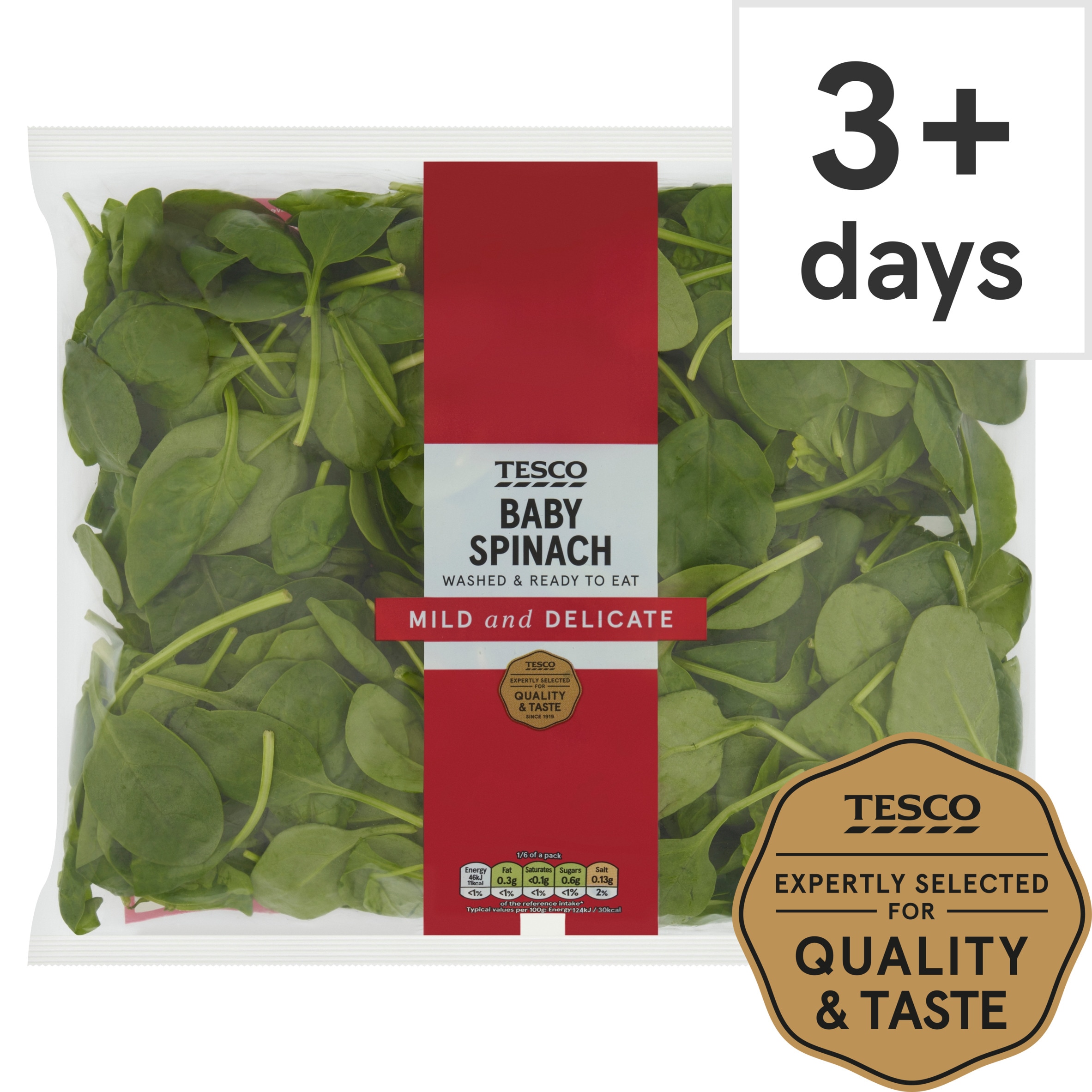 Tesco Baby Spinach 220G
