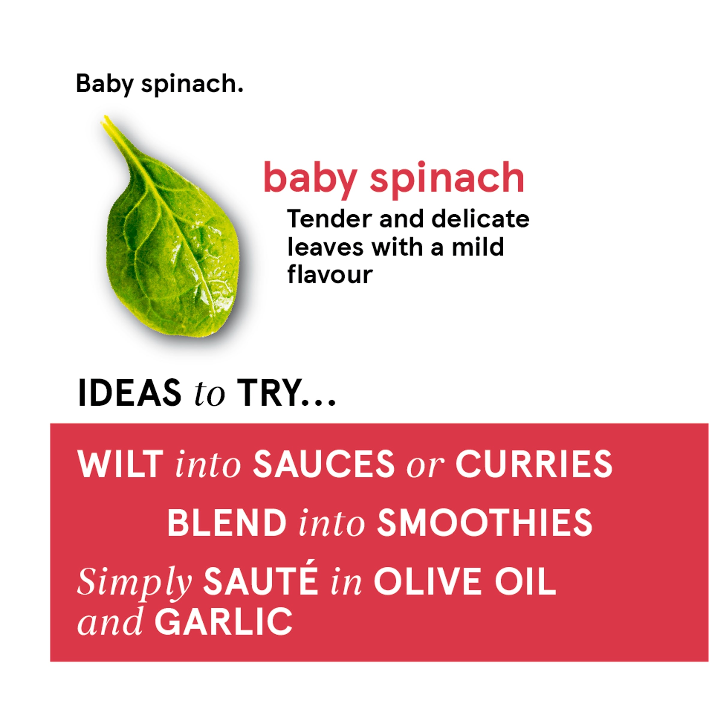 Tesco Baby Spinach 220G thumbnail 2