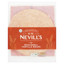 H.W. Nevills Wholemeal Tortilla Wraps 8 Pack