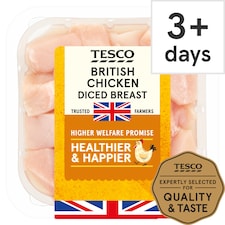 Tesco British Diced Chicken Breast 400G