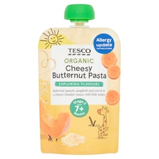 Tesco Cheesy Pasta With Butternut Squash 130G 7 Month