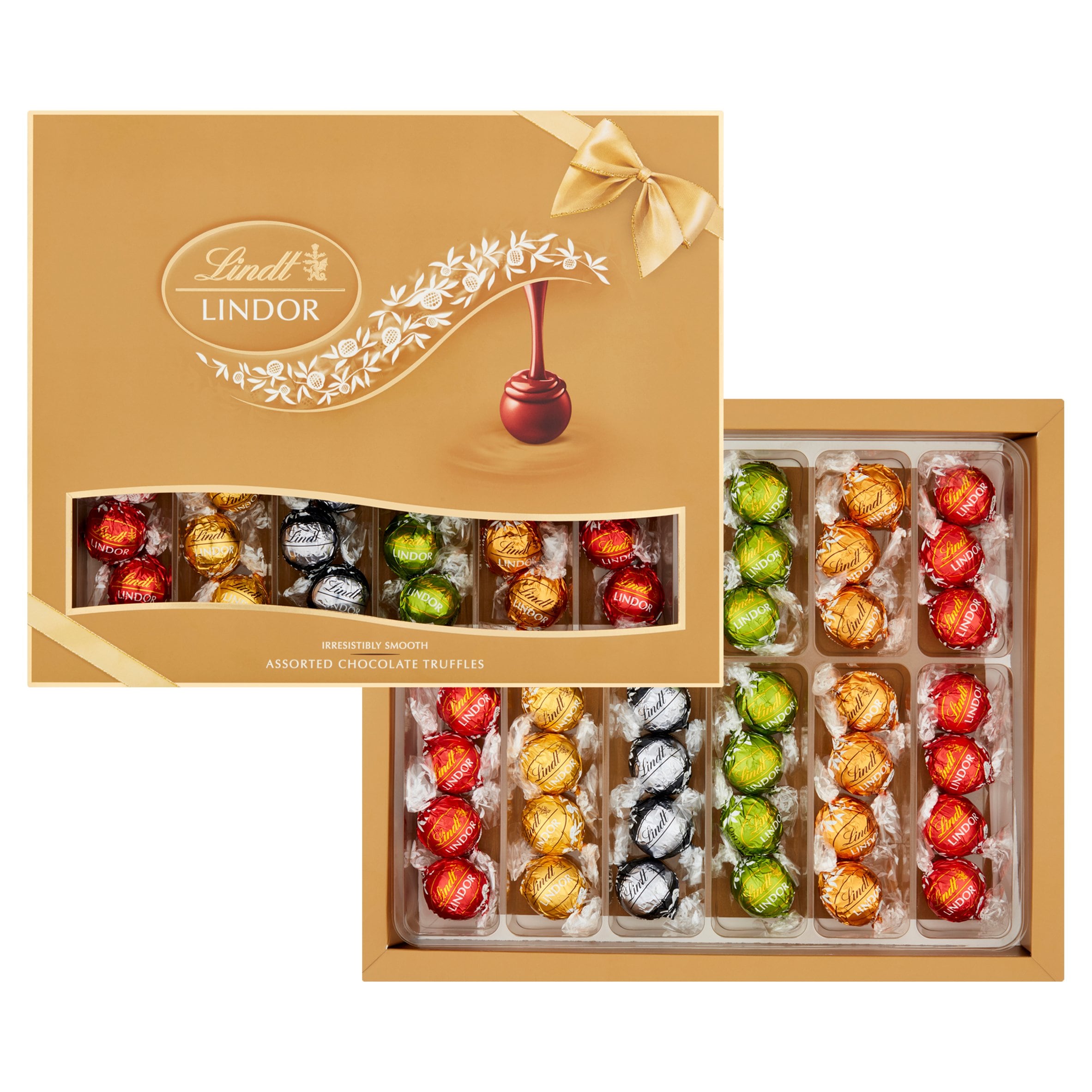 Lindt Lindor Assorted Chocolate Truffles Gift Box 525g thumbnail 2