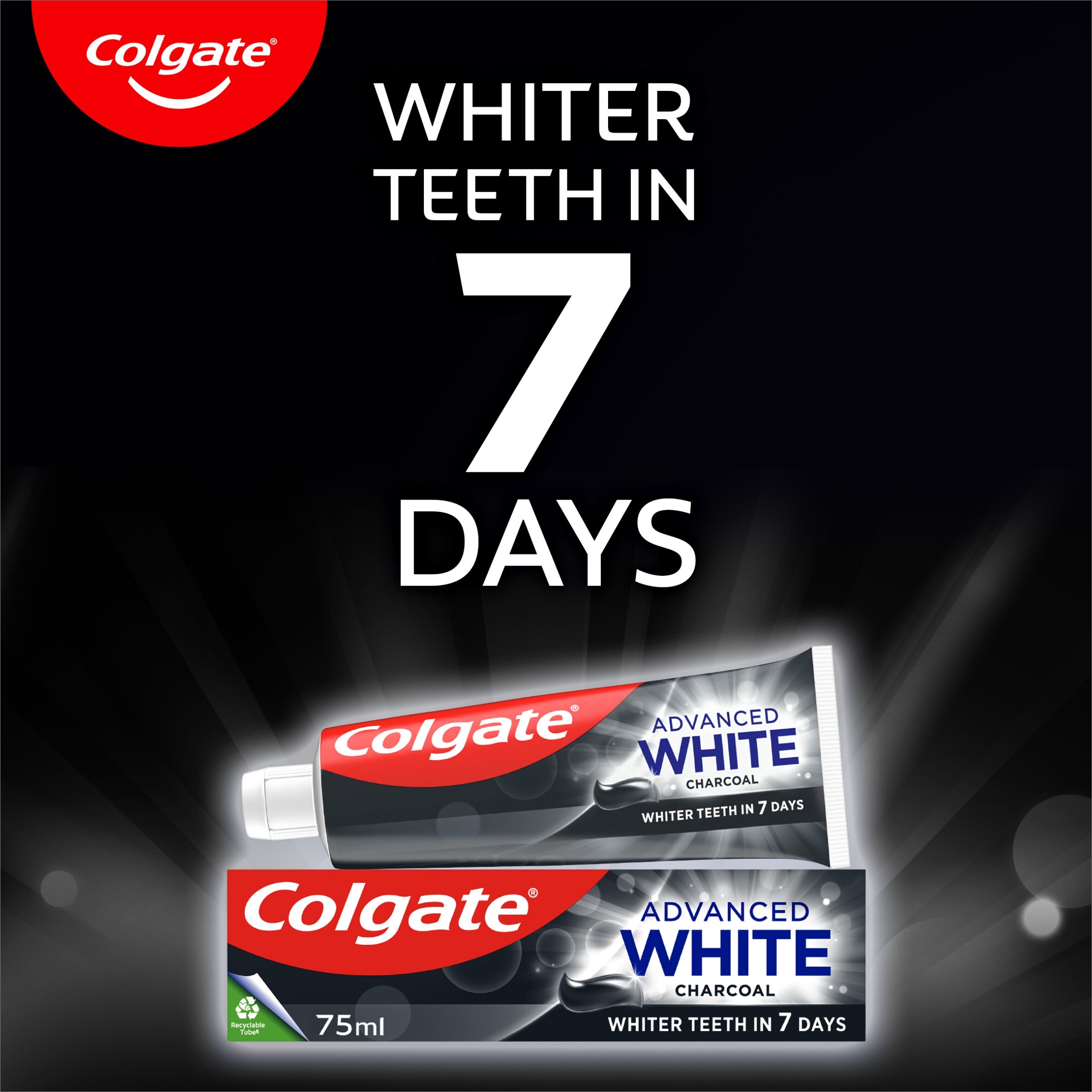 Colgate Advanced Whitening Charcoal Toothpaste 75ml thumbnail 2
