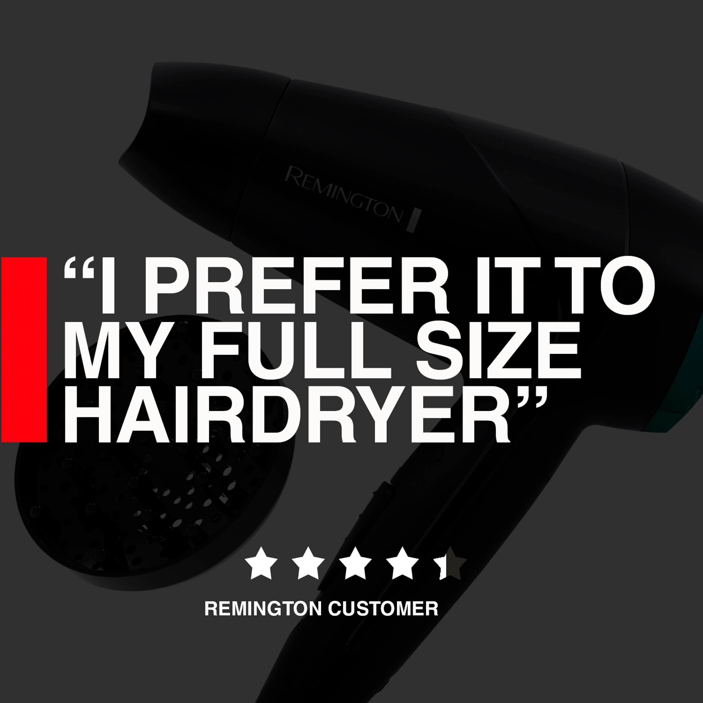 Remington 2000W Travel Hair Dryer thumbnail 4