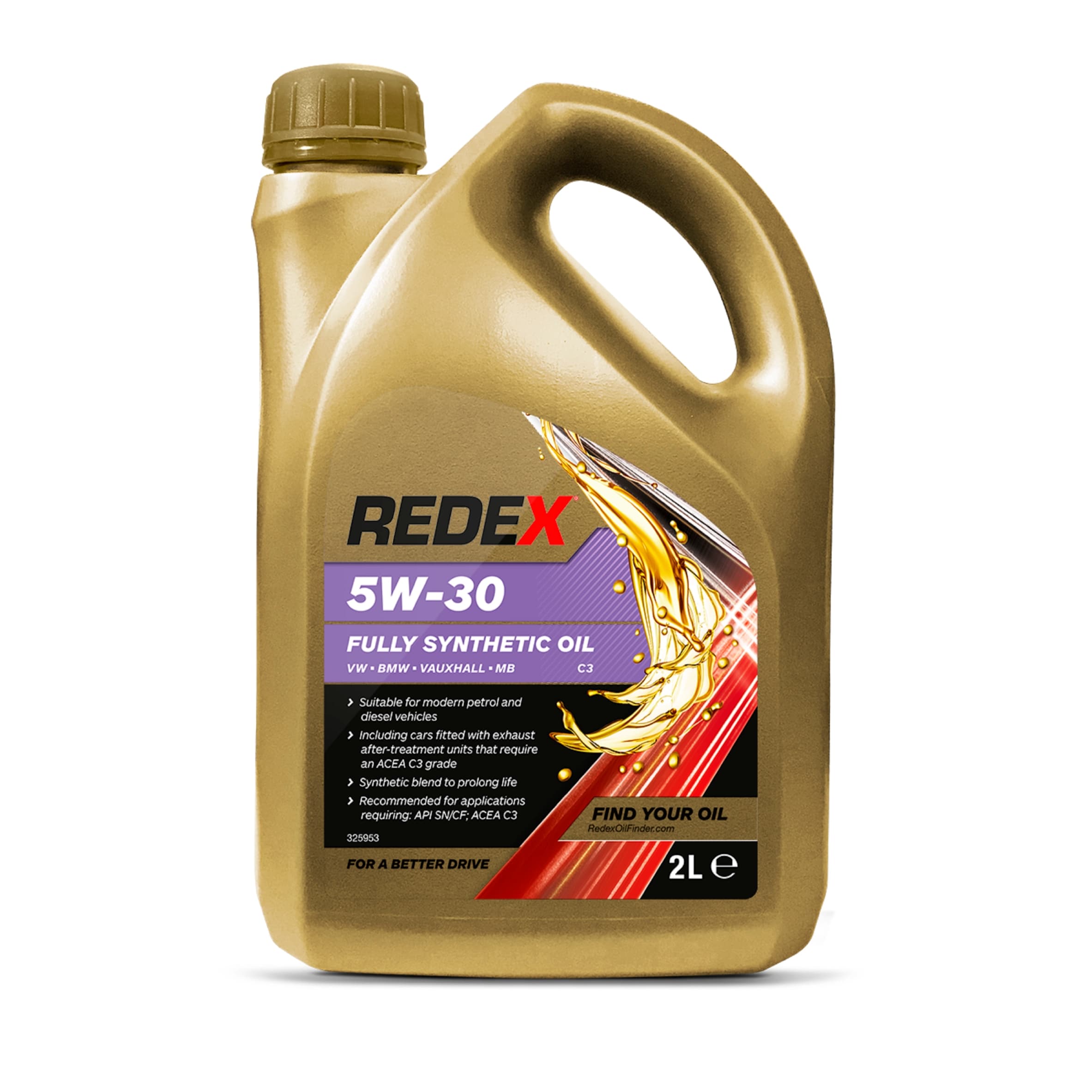Redex Fully Synthetic Oil 5W-30 for BMW, VX, VW, MB - 2L