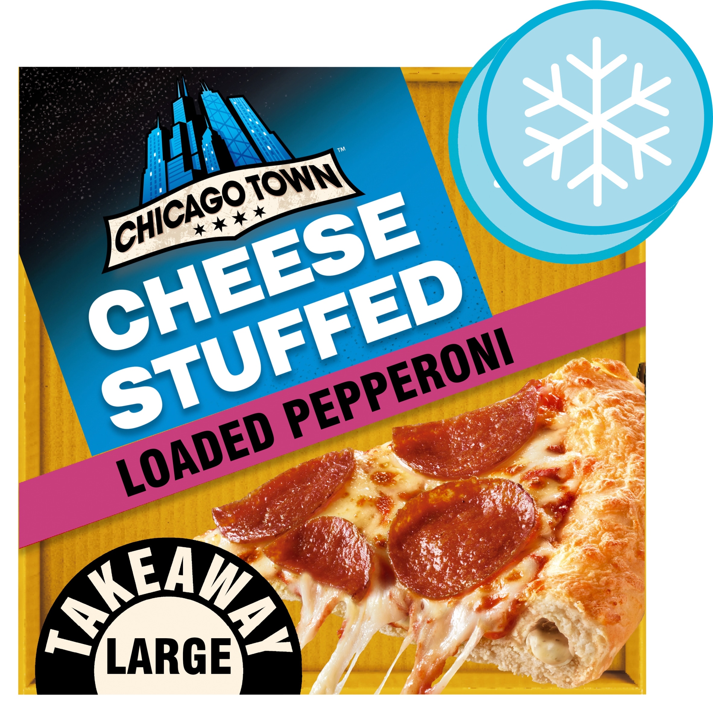 Chicago Town Cheesy Stuffed Crust Pepperoni Pizza 640G