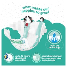 Fred & Flo Ultra Dry Nappies Size 4+ 44 Pack thumbnail 2