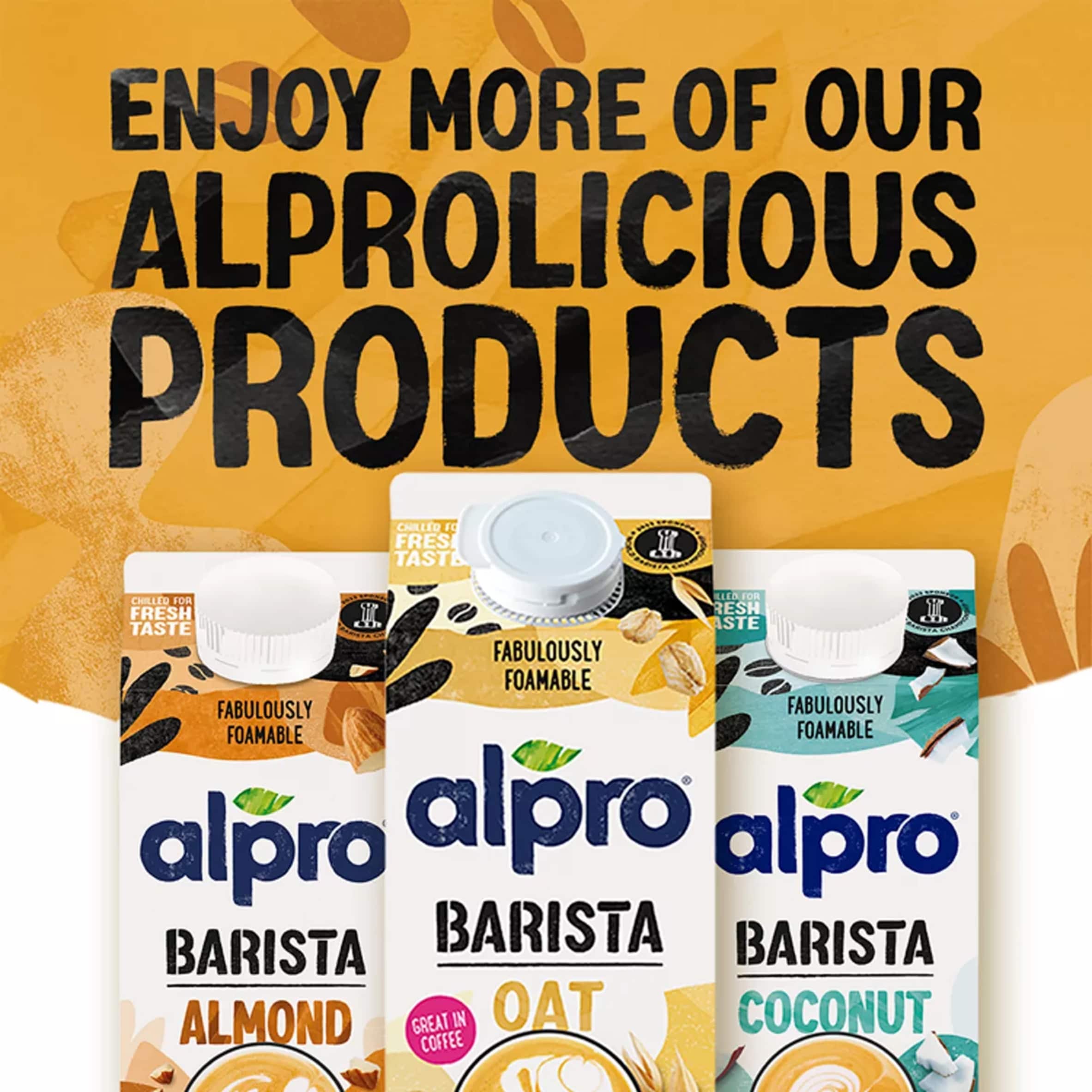 Alpro Barista Oat Long Life Dairy Free Drink 1L thumbnail 5