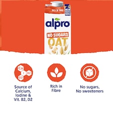 Alpro Oat No Sugar Long Life Dairy Free Drink 1L thumbnail 2
