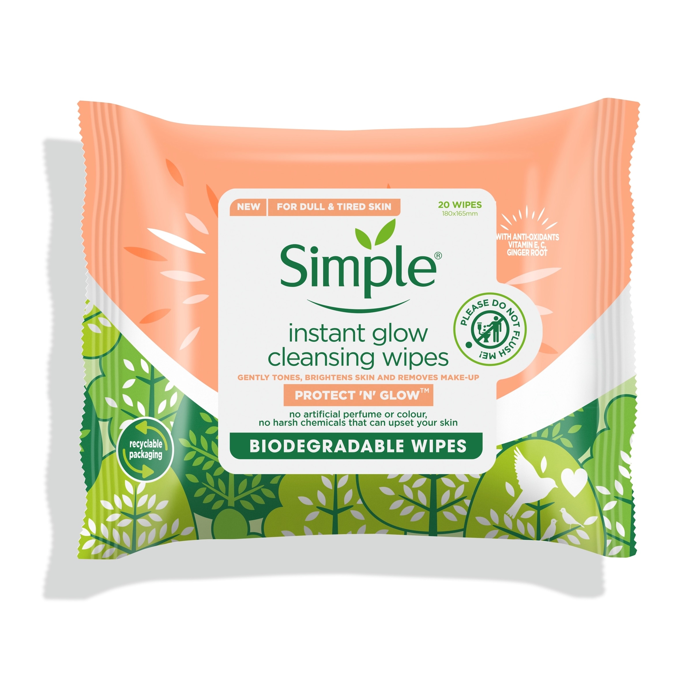 Simple Instant Glow Cleansing Wipes X20 thumbnail 5