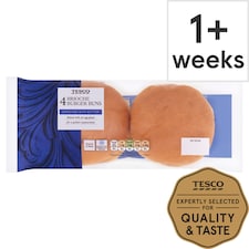 Tesco Brioche Burger Buns 4 Pack