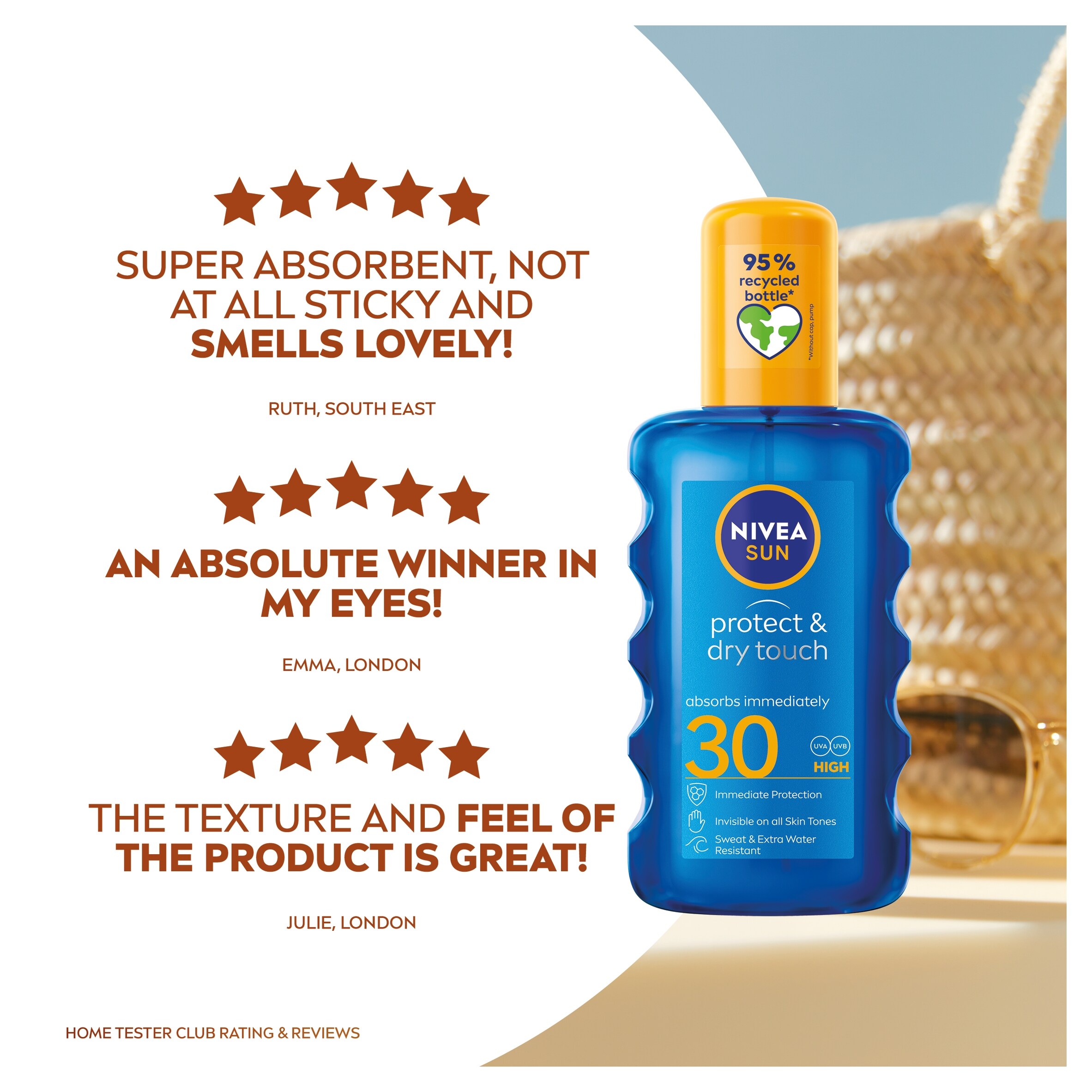 NIVEA SUN Protect & Dry Touch Sun Mist Spray SPF30 200ml thumbnail 5