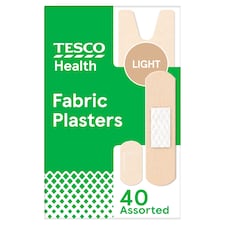 Tesco Health Light Fabric Assorted Plasters 40s
