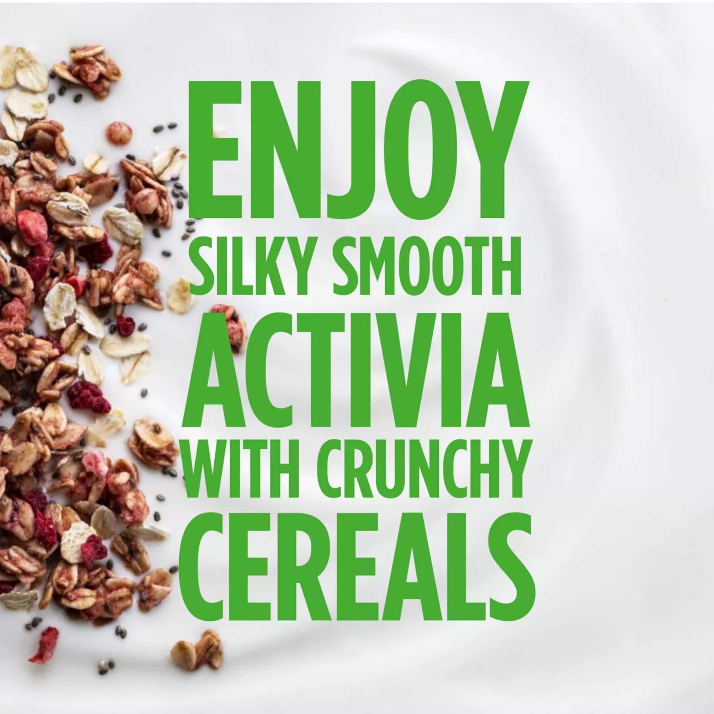 Activia Natural Yoghurt & Red Berries Chia Muesli Breakfast Topper with Spoon 165g thumbnail 4
