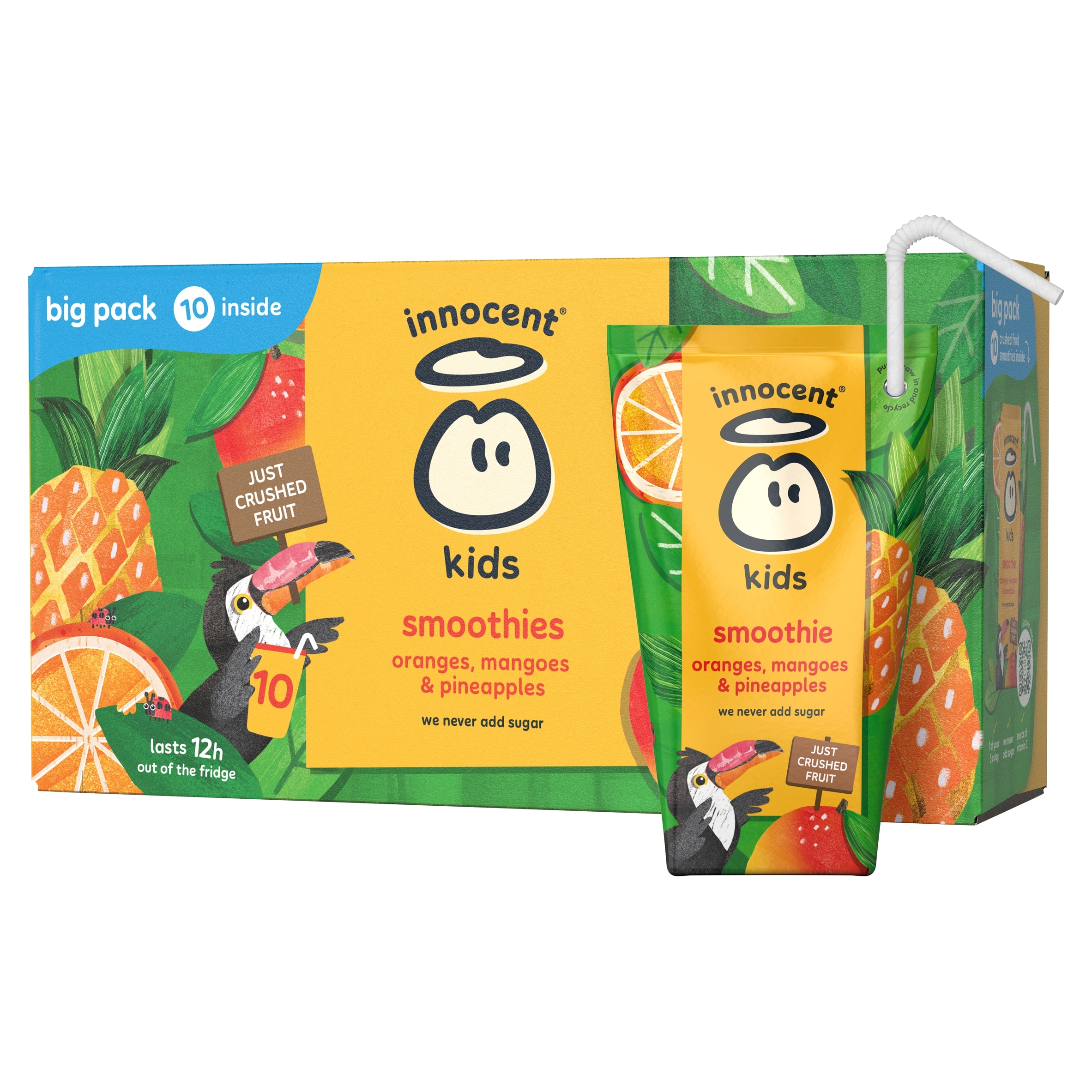 innocent Kids Orange, Mango & Pineapple Smoothies 10x150ml thumbnail 3