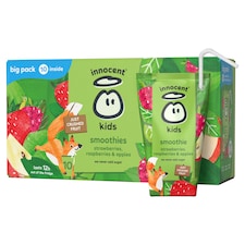 innocent Kids Smoothies Strawberries, Raspberries & Apples 10 x 150ml thumbnail 2