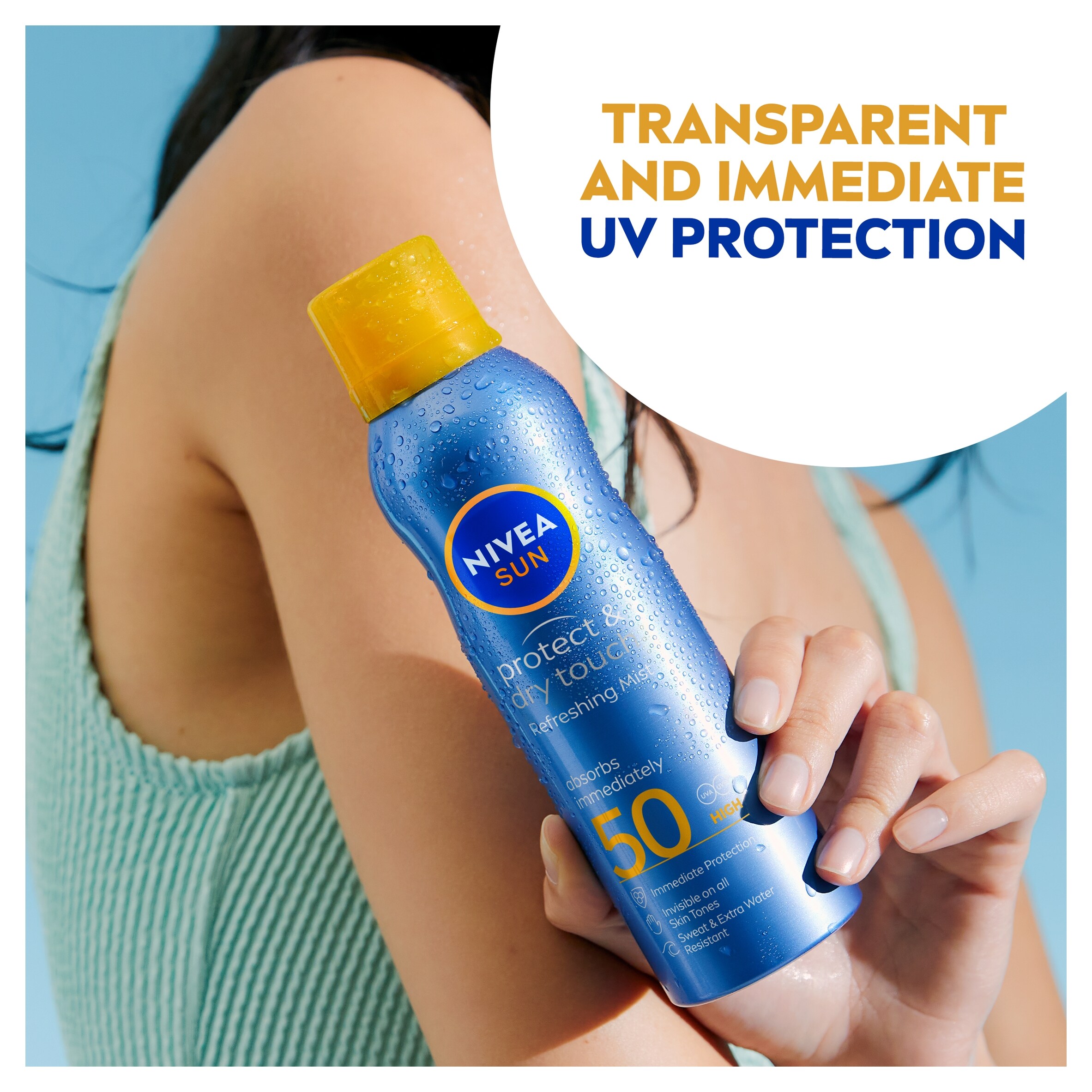 NIVEA SUN Protect & Moisture Sun Cream Spray SPF50+ 200ml thumbnail 3