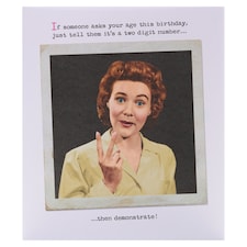 Hanson White Birthday Card (Humour)