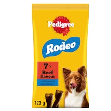 Pedigree Rodeo Adult Dog Treats Beef 7 Sticks 123g