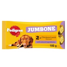 Pedigree Jumbone Medium Dog Treats Chicken & Lamb 2 Chews 180g