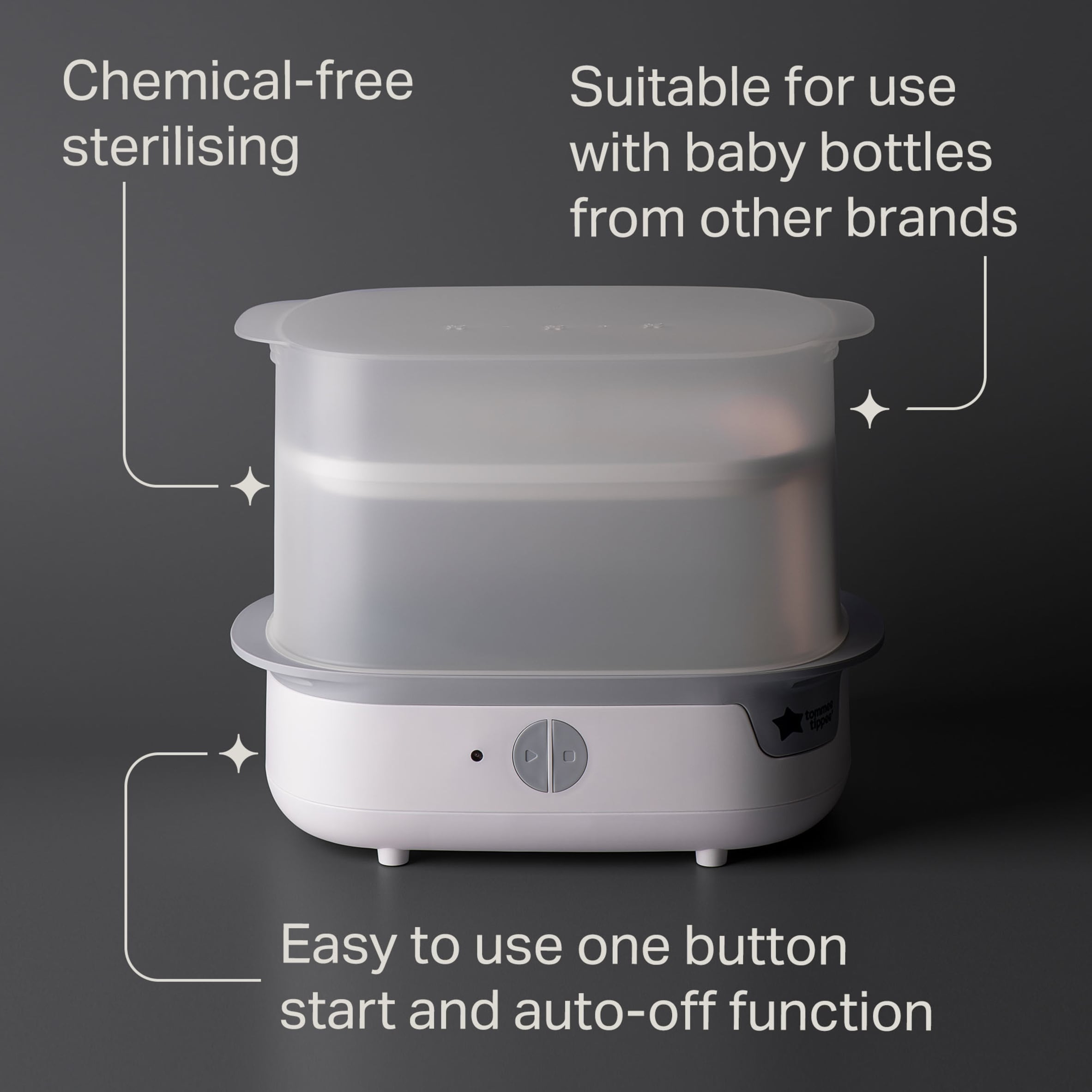 Tommee Tippee Super-Steam Advanced Electric Steriliser White thumbnail 4