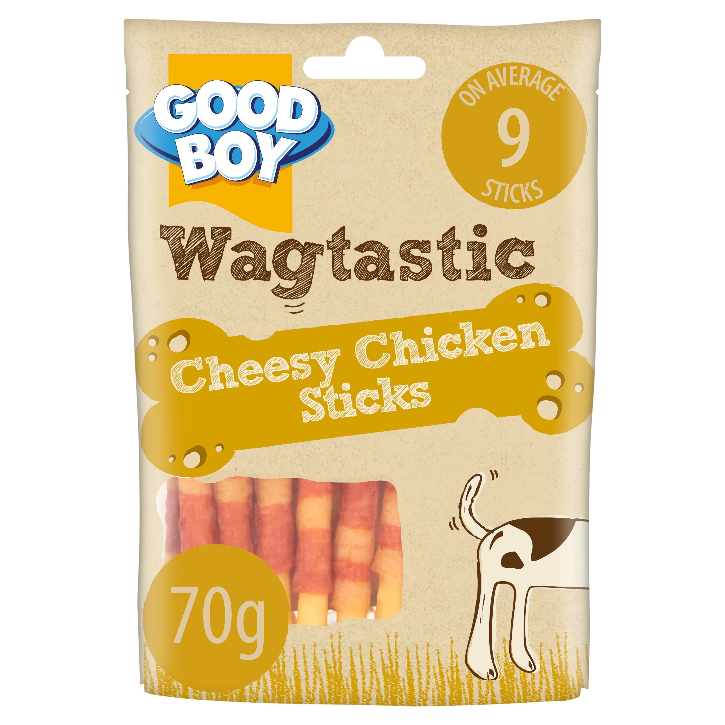 Good Boy Wagtastic Dog Treats Chicken Cheese Sticks 70g