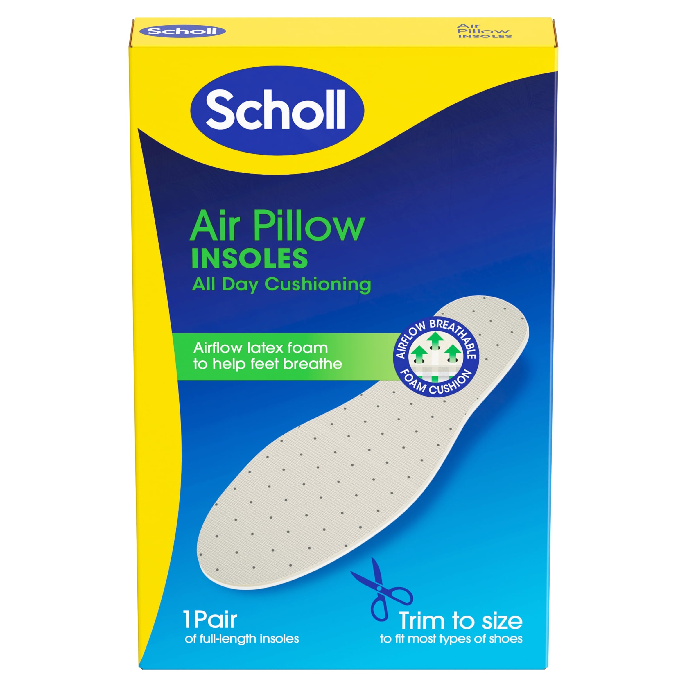 Scholl Air Cushion Everyday Insoles 1 Pair