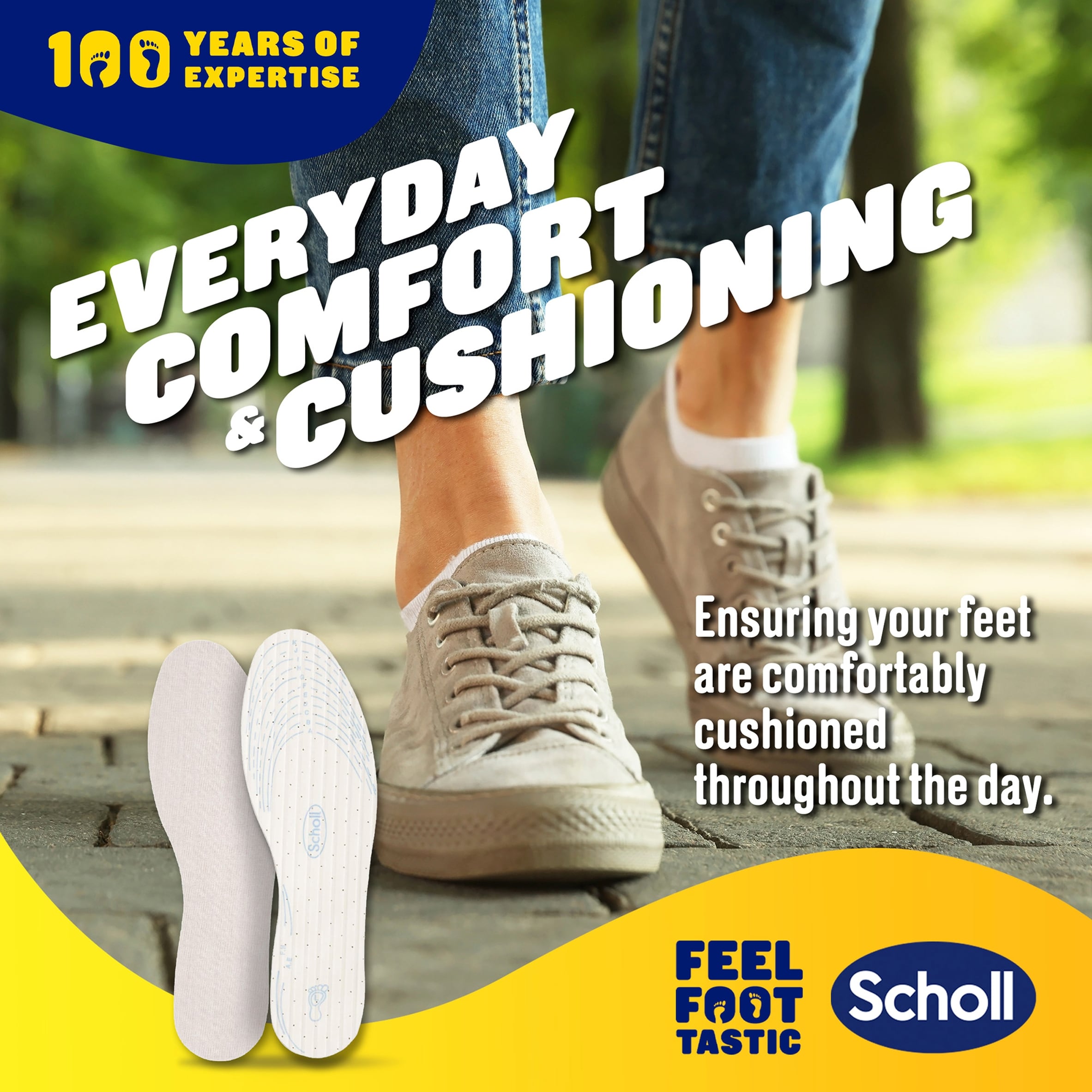 Scholl Air Cushion Everyday Insoles 1 Pair thumbnail 2