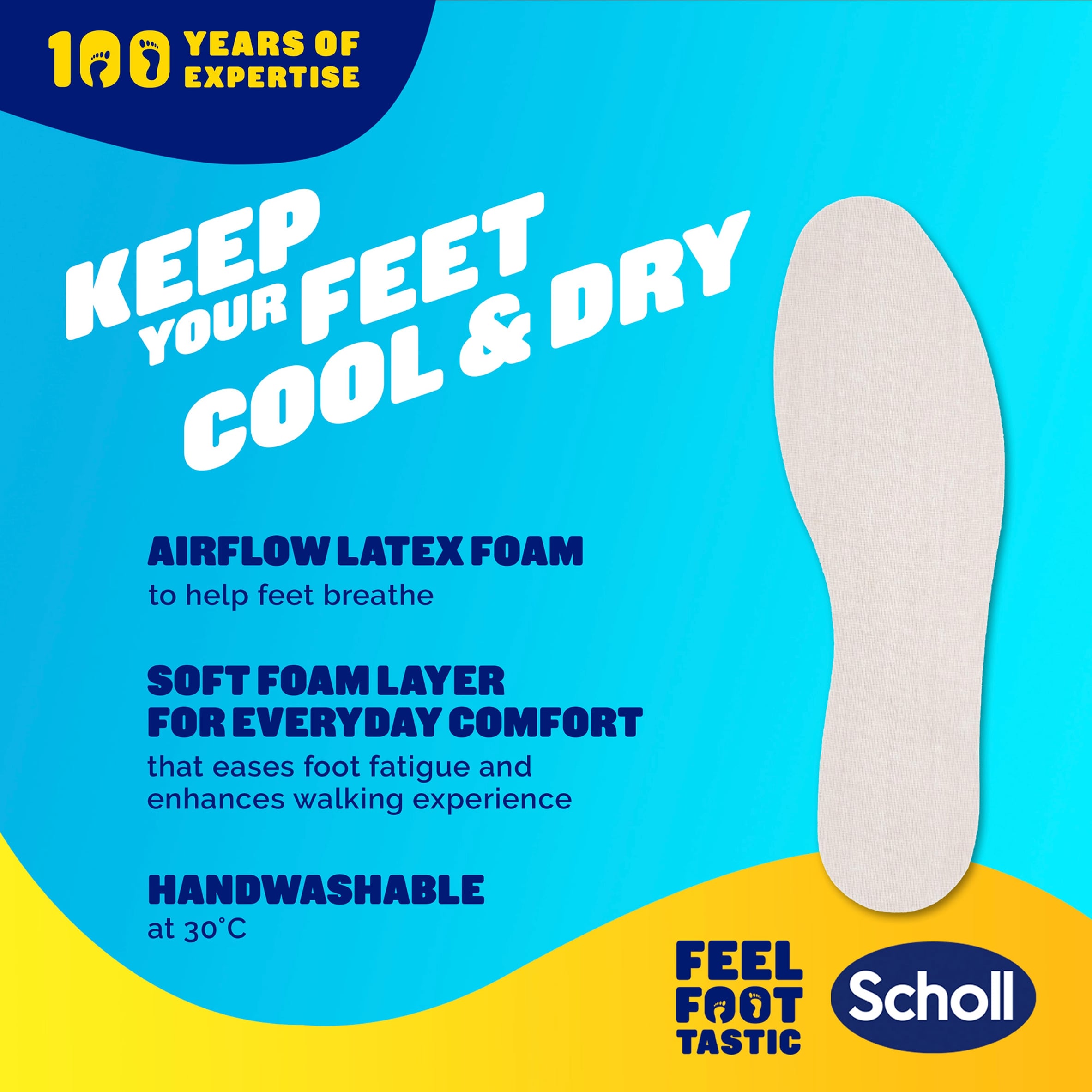 Scholl Air Cushion Everyday Insoles 1 Pair thumbnail 3
