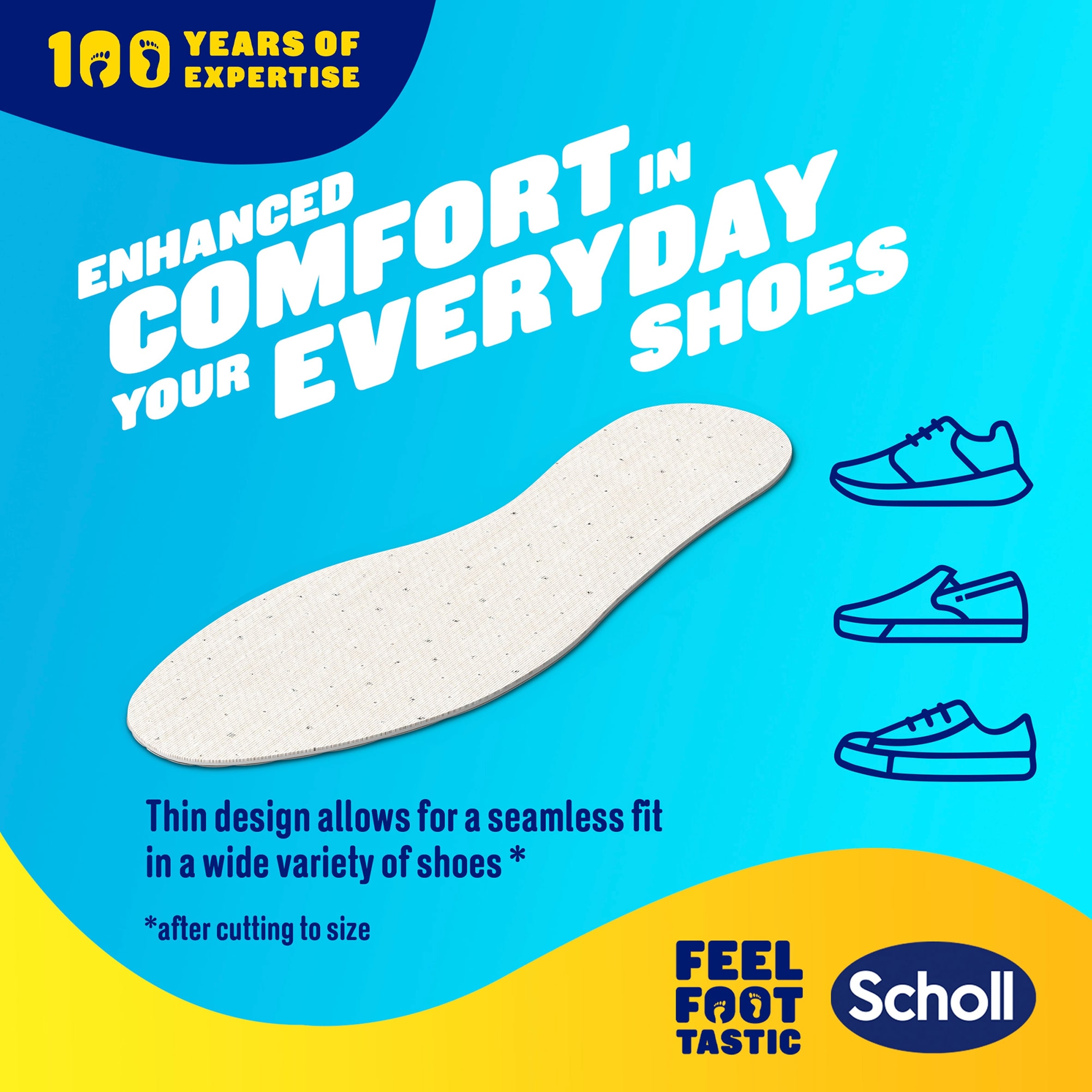 Scholl Air Cushion Everyday Insoles 1 Pair thumbnail 4