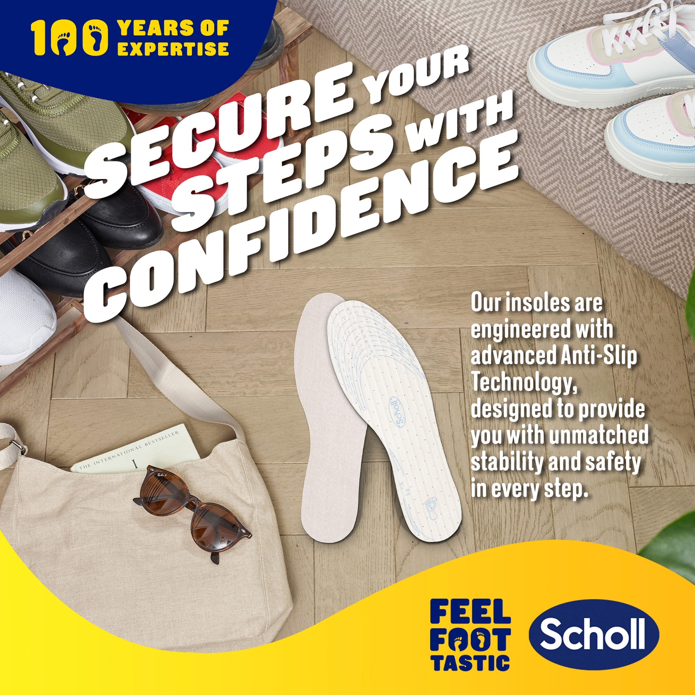 Scholl Air Cushion Everyday Insoles 1 Pair thumbnail 5