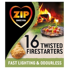 Zip 100% Natural Twisted Firestarter 16 Pack