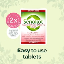 Senokot Max Strength Adult Senna Fruit Laxative Tablets 10s thumbnail 4
