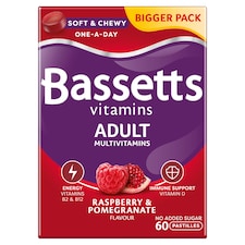 Bassetts Vitamins Adult Multivitamins - Raspberry & Pomegranate Flavour 60s