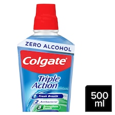Colgate Triple Action Mouthwash Alcohol Free 500ml