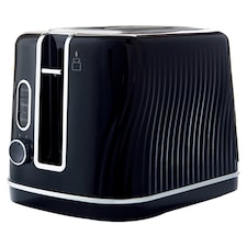 Tesco Textured Plastic Toaster 2 Slice - Black