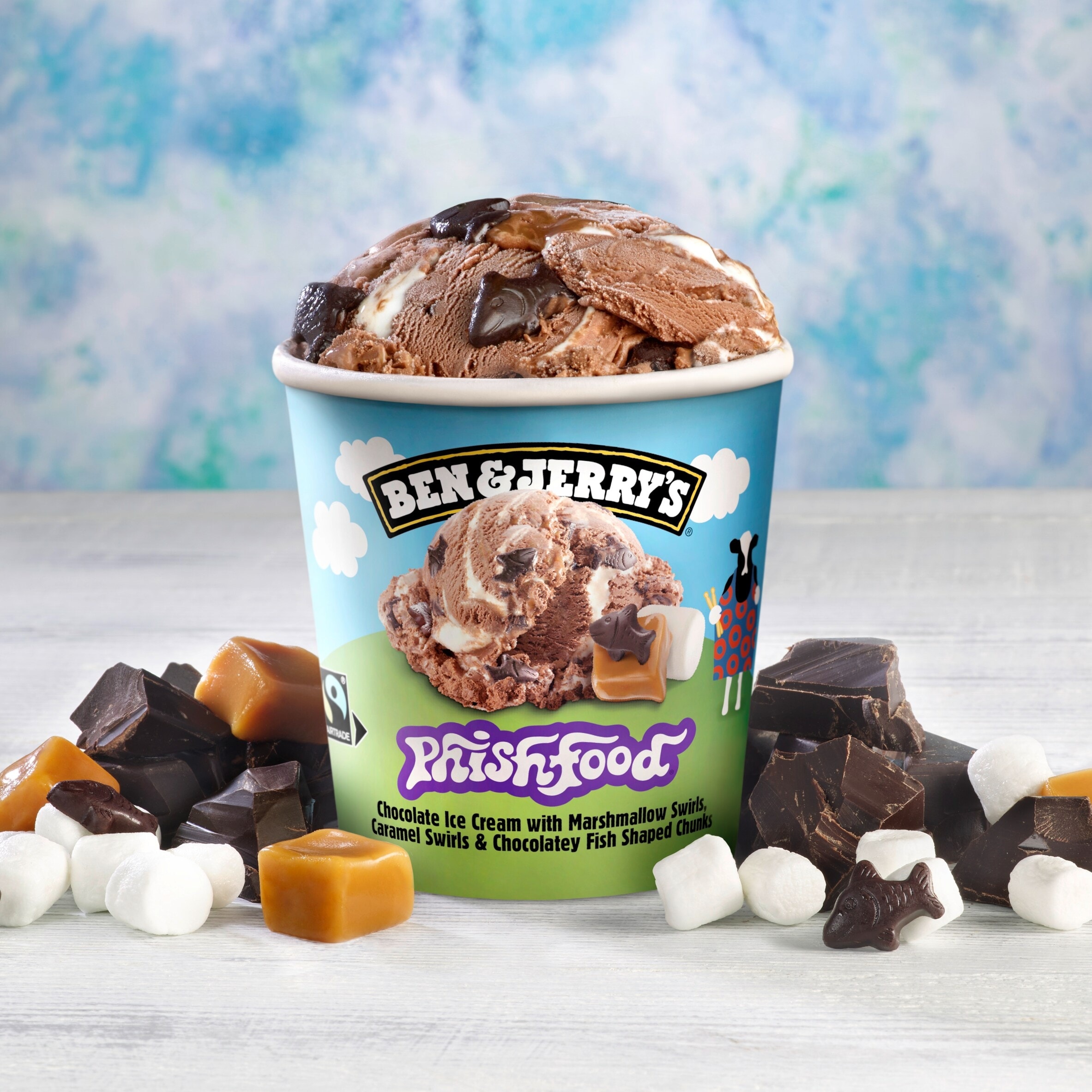 Ben & Jerry's Phish Food Chocolate & Marshmallow Ice Cream Tub 465ml thumbnail 4