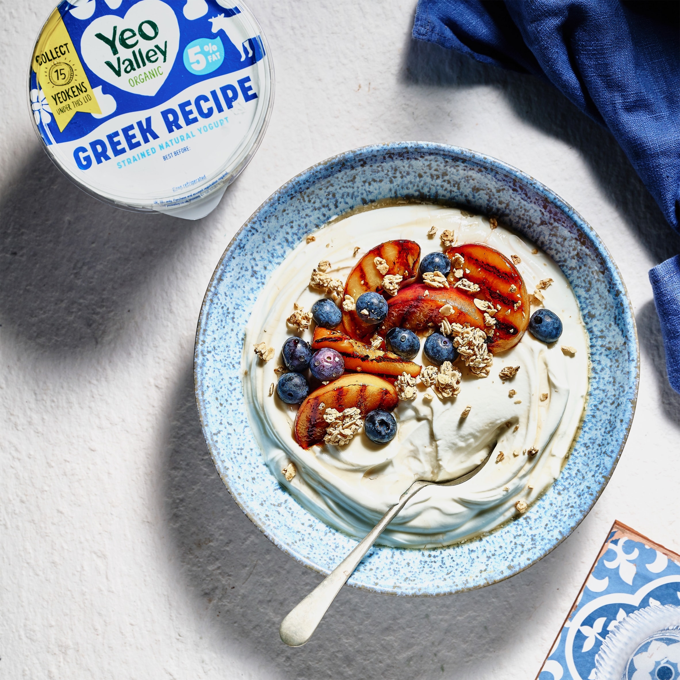 Yeo Valley Organic 5% Greek Recipe Yogurt 450g thumbnail 3