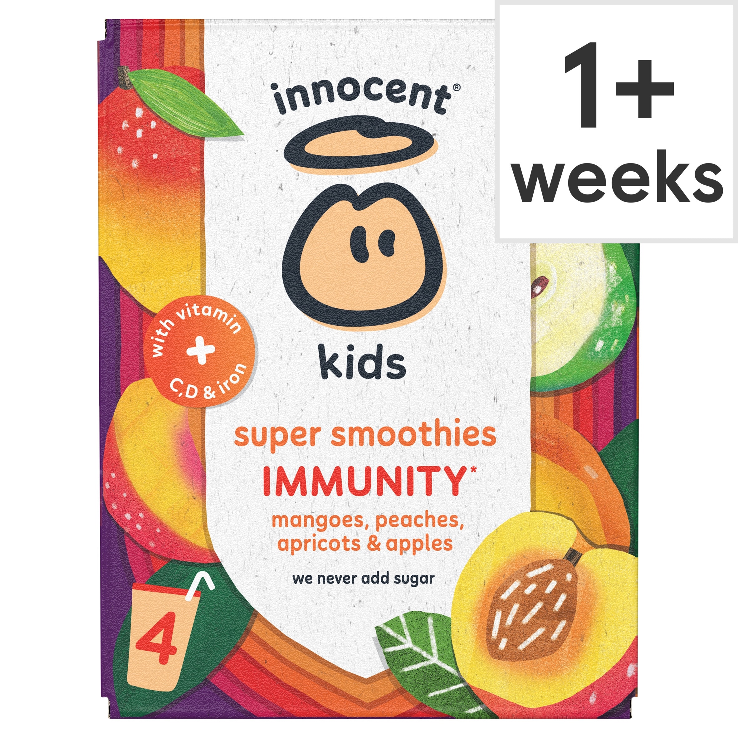 Innocent Kids Mangoes, Peaches, Apricots & Apples Super Smoothies