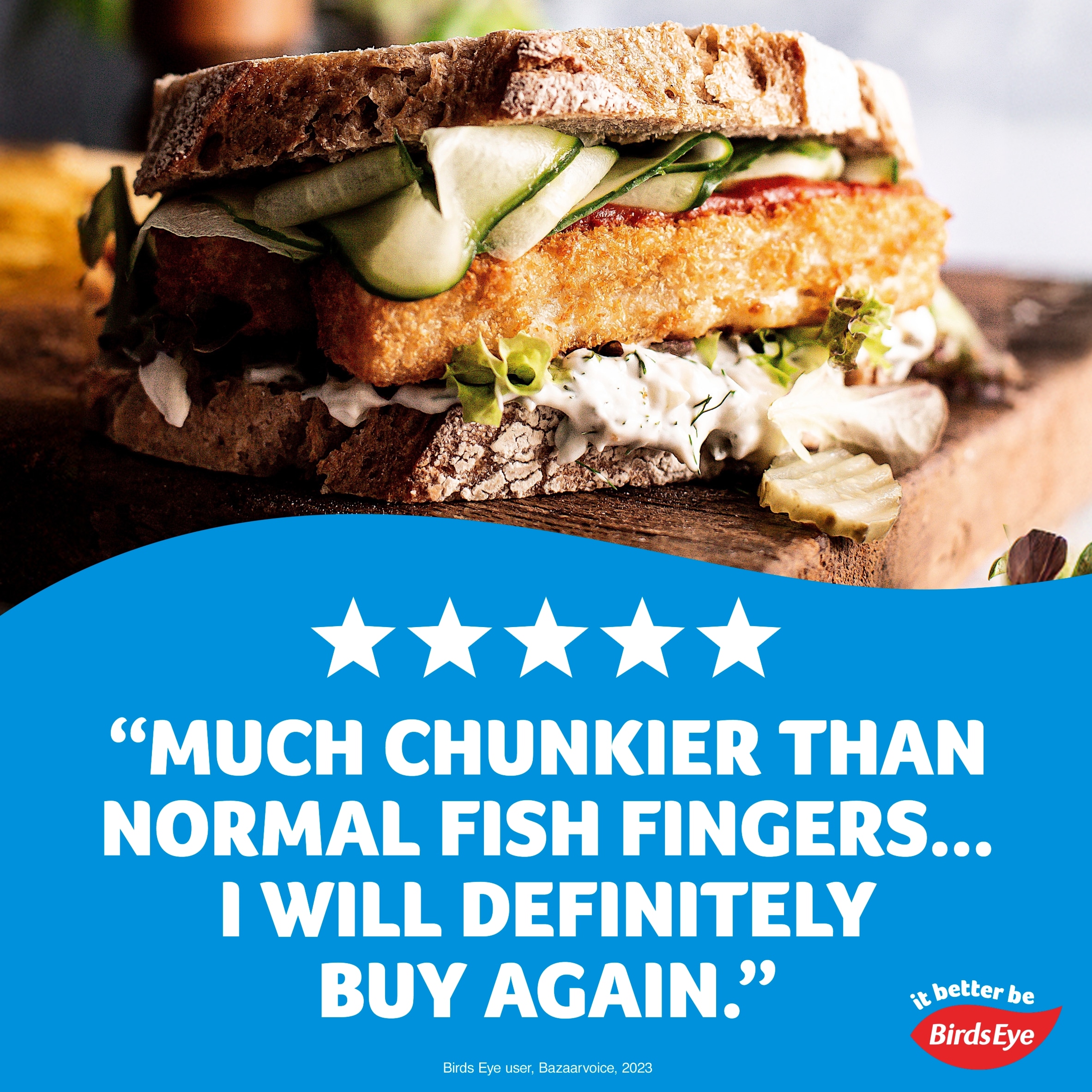 Birds Eye Chunky Breaded Fish Fingers 6 Pack 360g thumbnail 3