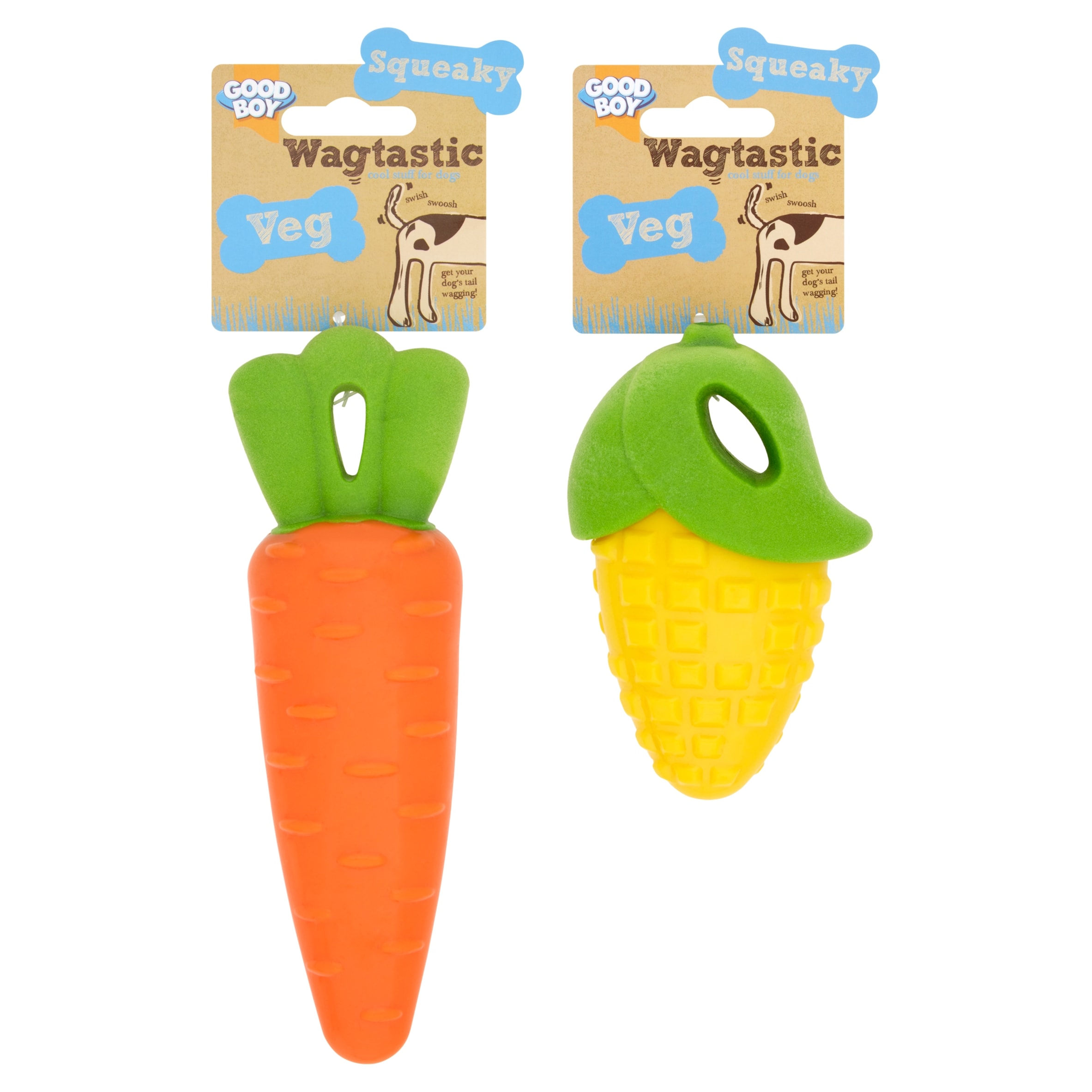 Good Boy Wagtastic Squeak Vegetable Dog Toys thumbnail 2