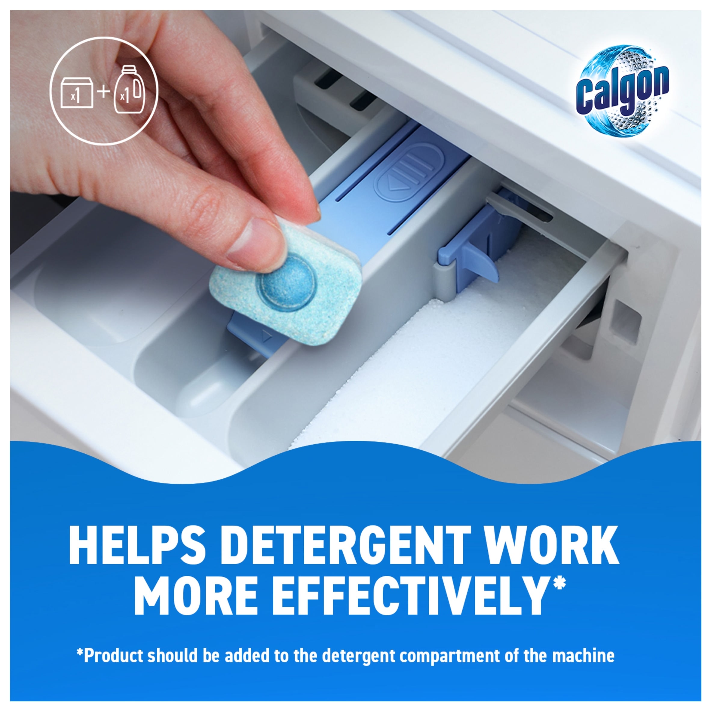 Calgon washing machine cleaner tablets limescale protection 30 tablets thumbnail 3