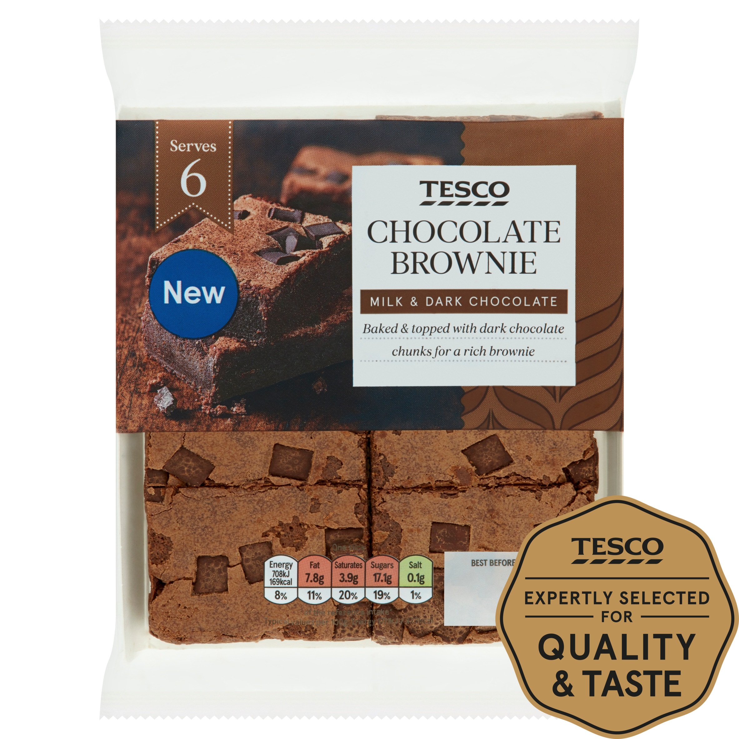 Tesco Chocolate Brownie Slices 240g