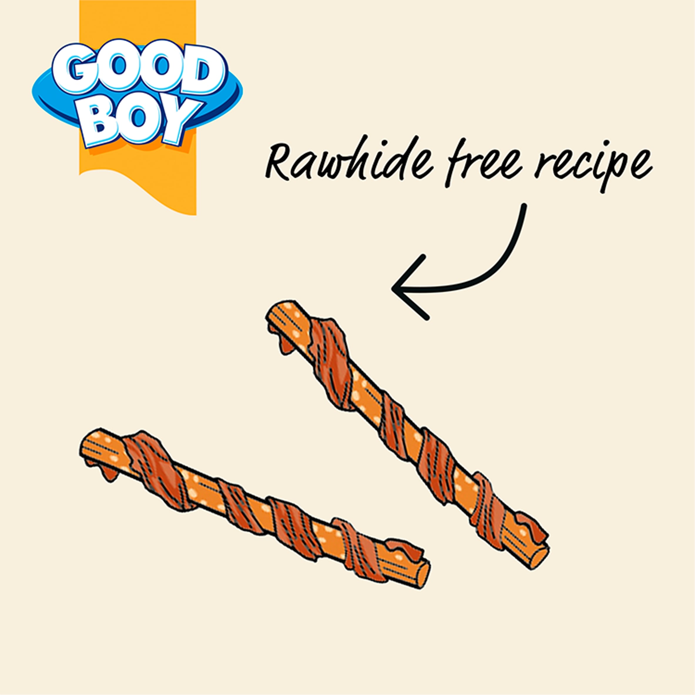 Good Boy Wagtastic Dog Treats Chicken Rice Sticks 70g thumbnail 2