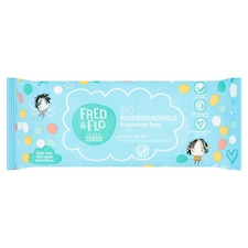 Fred & Flo Fragrance Free Wipes 60 Pack