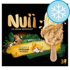 Nuii Ice Cream Adventure Coconut & Indian Mango 3x90ml