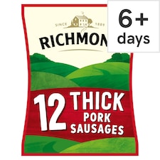 Richmond 12 Thick Pork Sausages