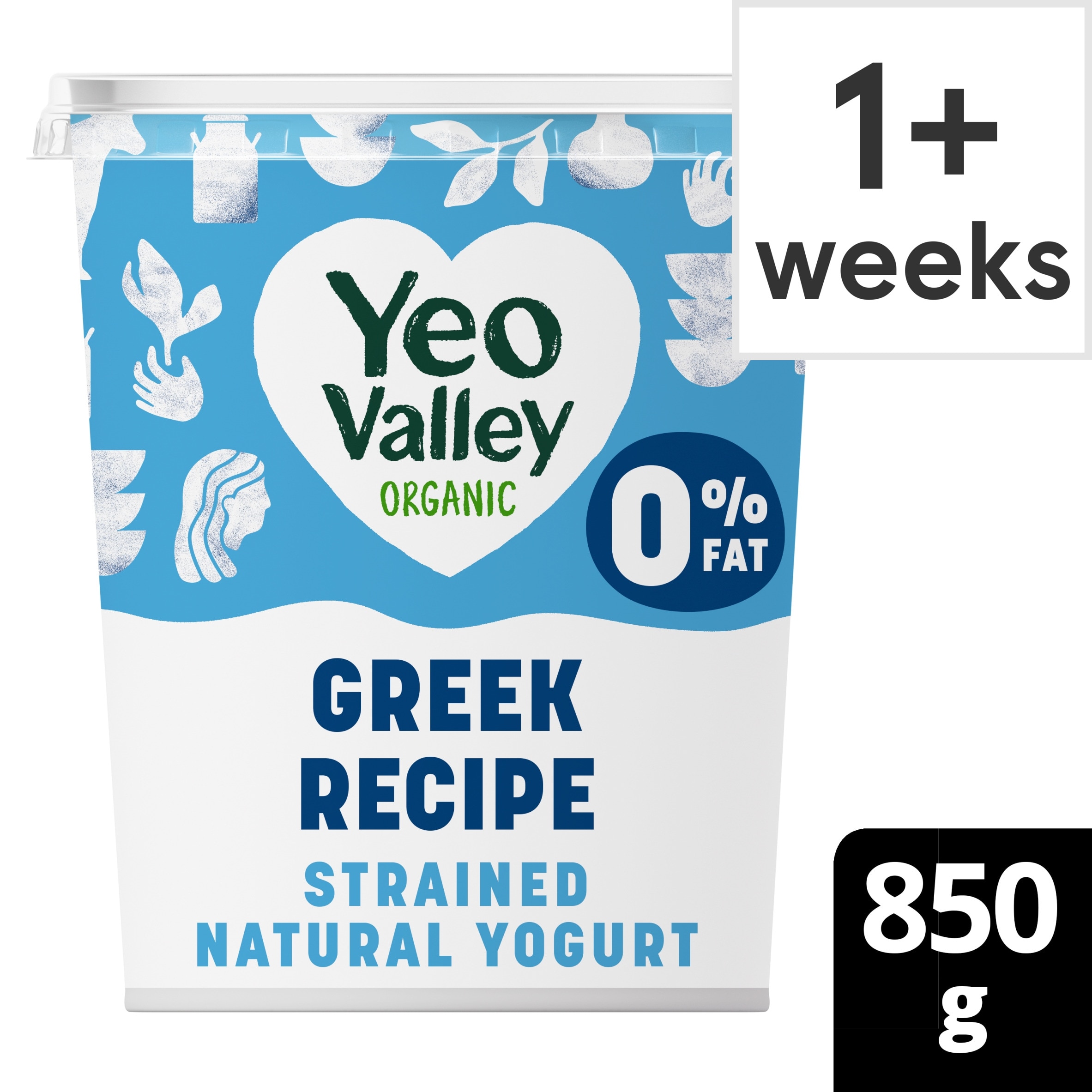 Yeo Valley Organic Greek Recipe 0% Strained Natural Yogurt