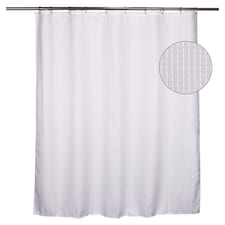 F&F Home White Waffle Shower Curtain